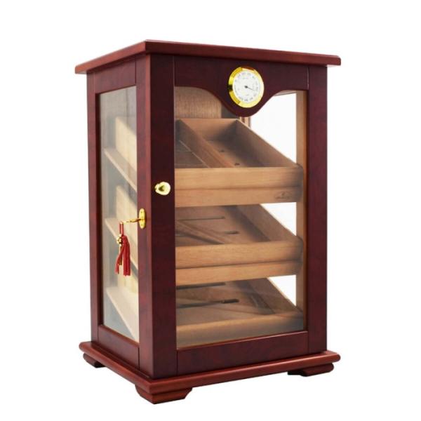 150 Cigars Storage Cabinet Countertop Tower Display Cedar Humidor Hygrometer
