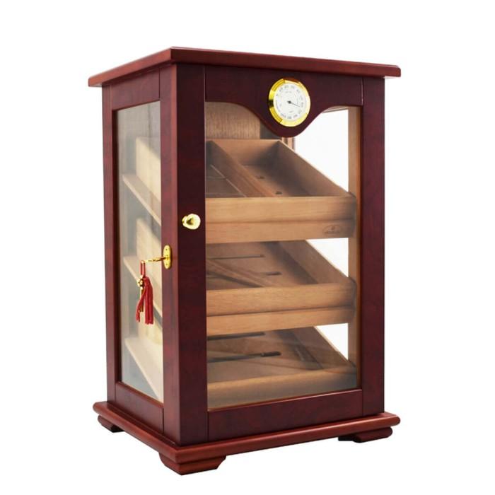 150 Cigars Storage Cabinet Countertop Tower Display Cedar Humidor Hygrometer