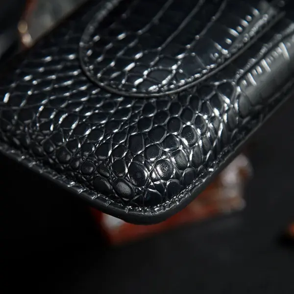 3 Cigar Tubes Case Black Leather and Metal Cigar Cutter Pocket Gift Box