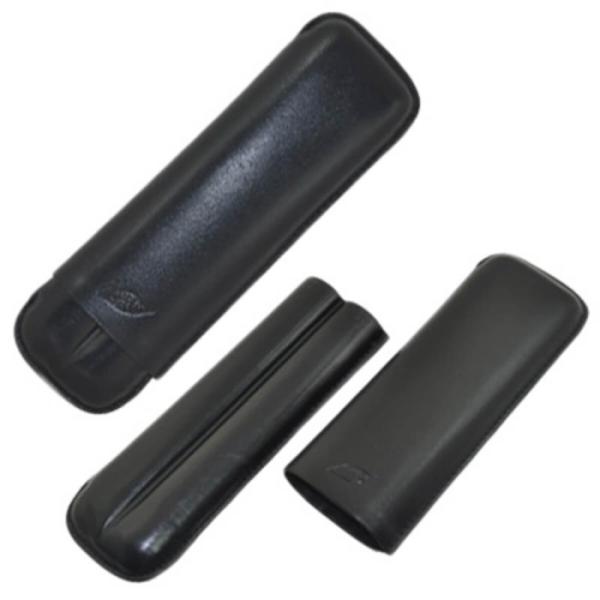 Cigar case for 2 cigars-Leather