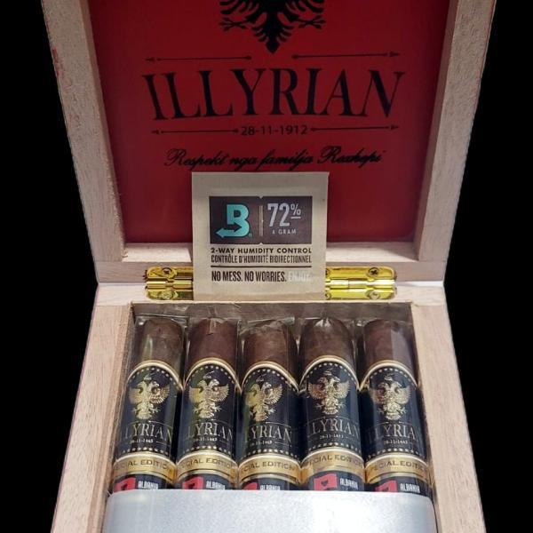 Robusto Illyrian 54×5 (5 Pack Wooden Box)