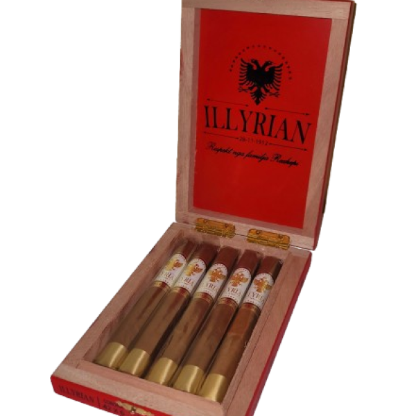 Corona Illyrian 42x6 - (5 Pack Bundle) with Wooden Box
