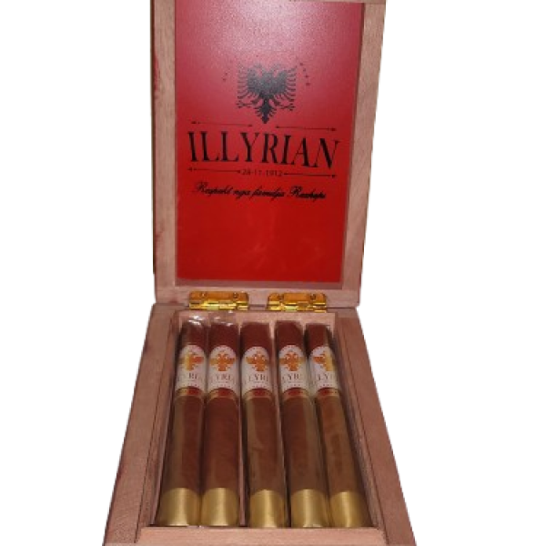 Corona Illyrian 42x6 - (5 Pack Bundle) with Wooden Box
