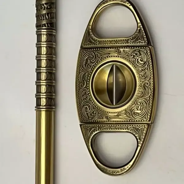 Scotte V-Cut Cigar Cutter Guil lotine Precision Cigar Draw Enhancer Tool Needle