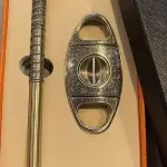 Scotte V-Cut Cigar Cutter Guil lotine Precision Cigar Draw Enhancer Tool Needle